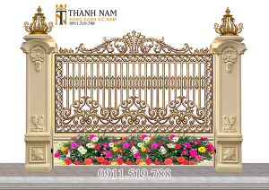 Hàng rào nhôm đúc – HR08 – Thành Nam