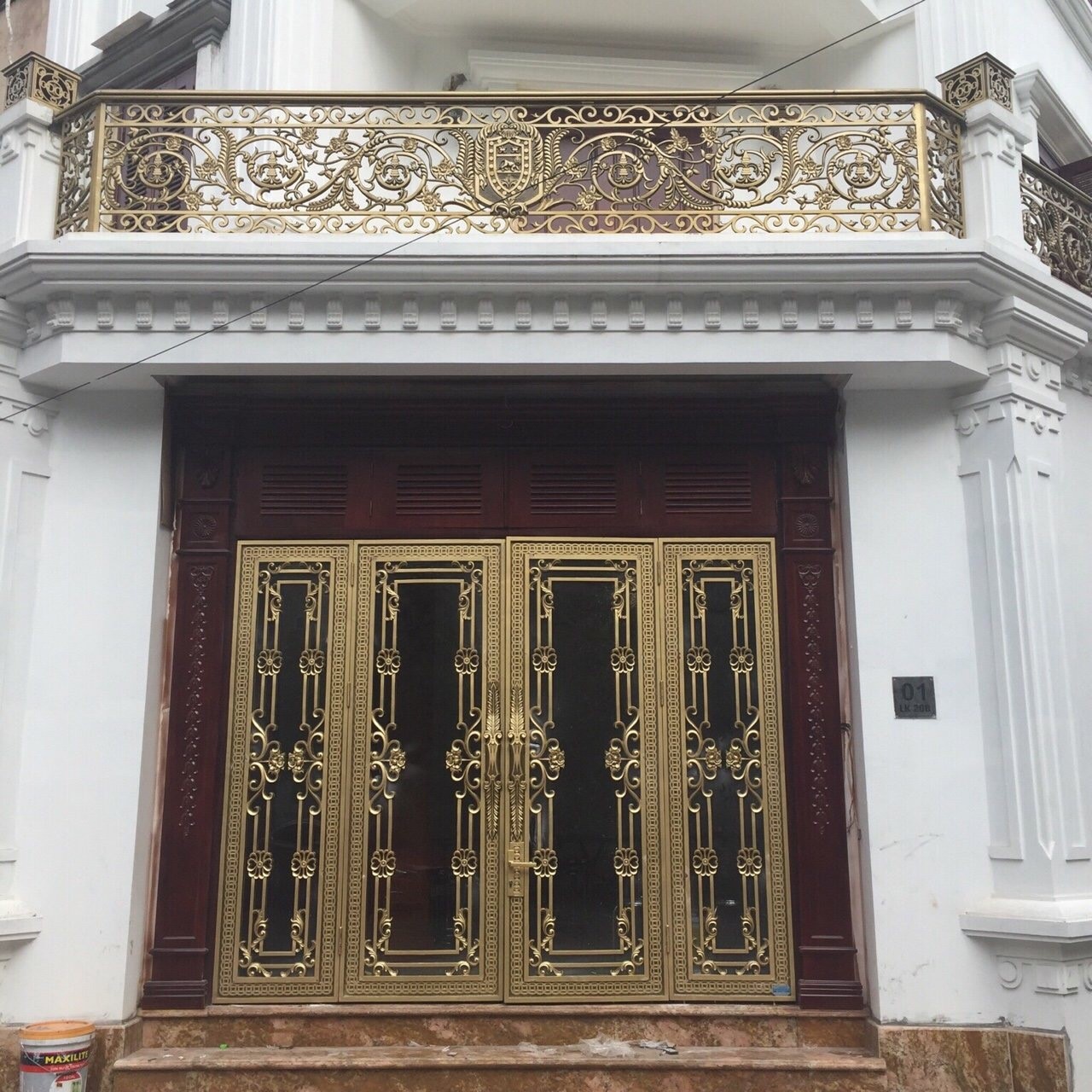 Mẫu cổng nhôm đúc đẹp