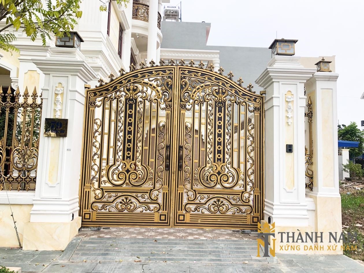 Mẫu cổng biệt thự đẹp  mẫu cổng nhôm đúc phong cách Buckingham  Mẫu cổng  đẹp
