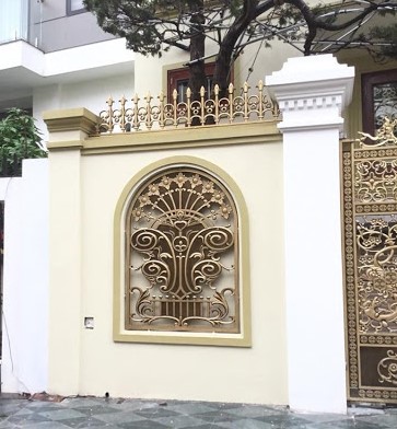 Hàng rào cổng nhà đẹp ở nông thôn 16