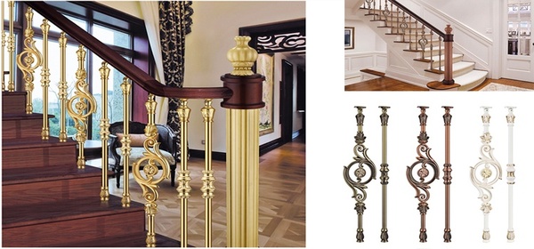 Con tiện lớn thiết kế hoa lá kết, tông vàng gold chủ đạo, tạo cảm giác mềm mại, phù hợp với nhà phong cách hiện đại