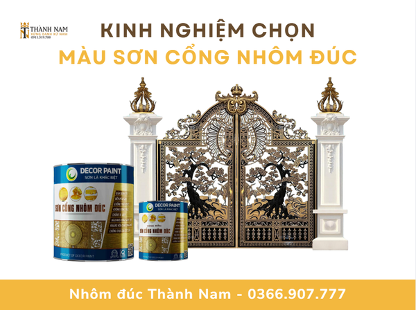 Kinh nghiệm chọn màu sơn cho cổng nhôm đúc đẹp