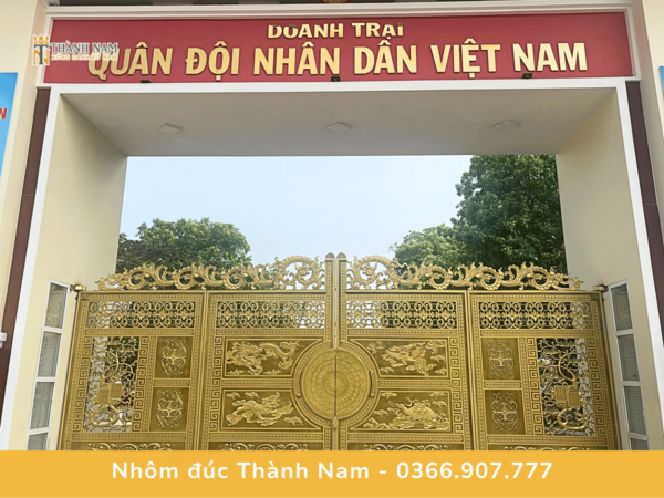 Công trình Sư đoàn Phòng không 375 do Cổng đúc Thành Nam thực hiện